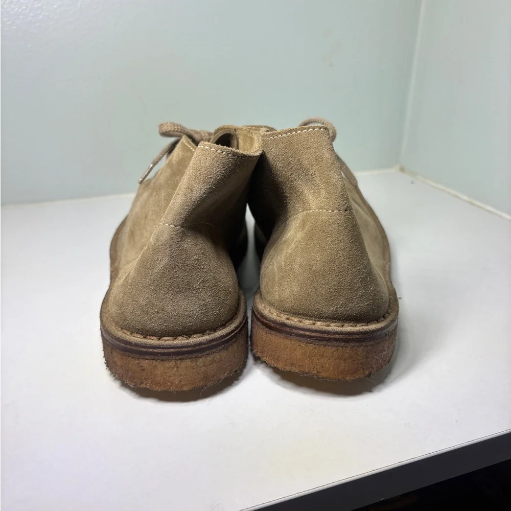 J.Crew‎ MacAlister Desert Boot Leather Suede Men’s 8 Chukka Beige Made In Italy